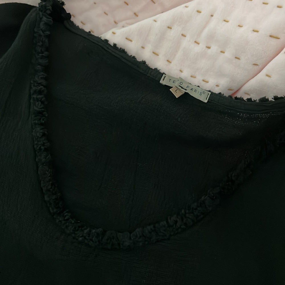 Black Linen Top